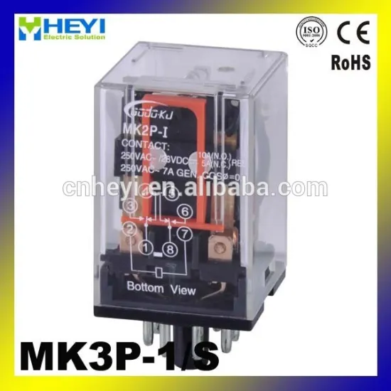 10a power relay 11 pin relay with socket MK3P-1/S