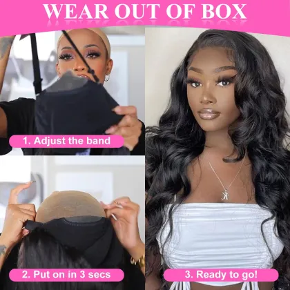 Wear and Go Glueless Wigs Human Hair