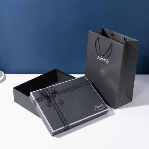 Custom Black Paper Gift Packaging Cardboard Boxes