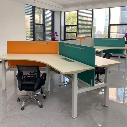 Office Electric Corner Standing Desk Workstation