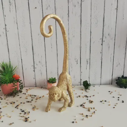 Factory Resin Golden Monkey Home Decorations