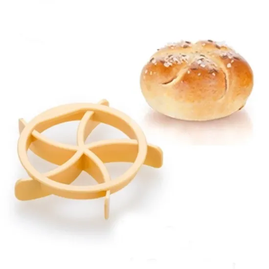 plastic delicious homemade DIY bread roll maker for kaiser line mould kitchen pastry baking tool