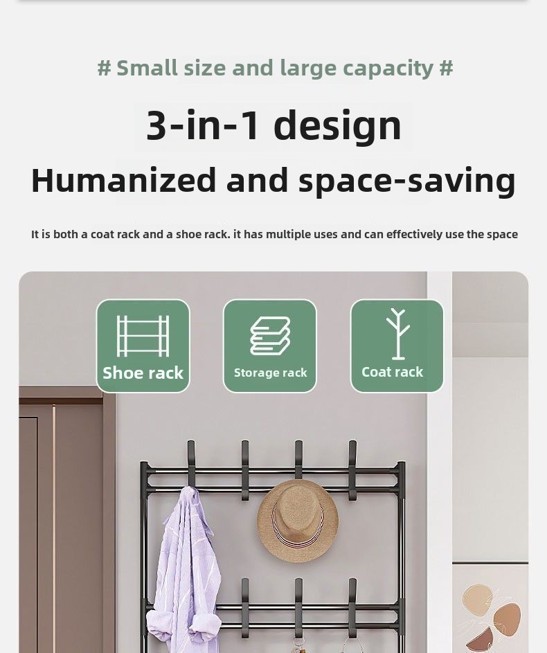 Multi-Layer Shoe & Coat Rack