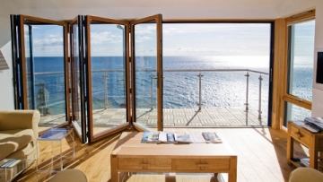 New Arrival Aluminum Clad Wood Bifolding Doors