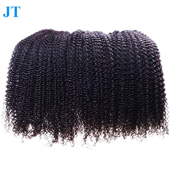 Kinky Baby Curly Indian Human Hair Bulk Crochet Braids With Human Hair Lace Frontal Closure 13X4