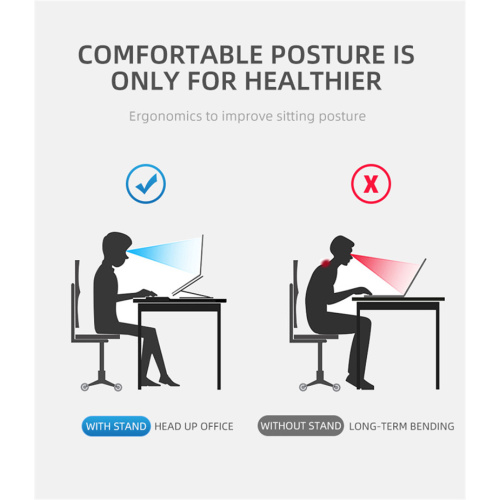 Soporte para computadora portátil con altura y ángulo ajustables