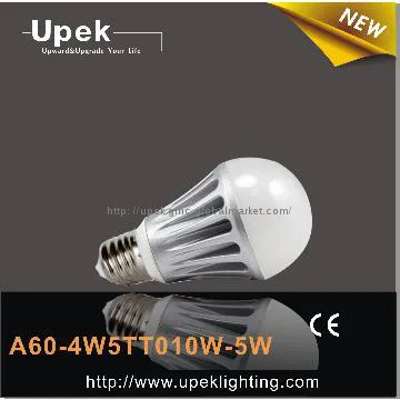 E27 5 watt led bulb incandescent bulb e27 45w