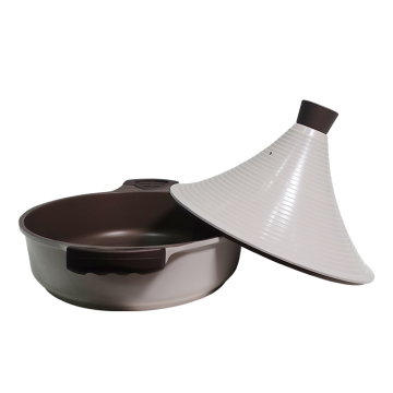 Hot Sale Cast Metal Taji Pot with Colorful Lid - Classic Design for Soup