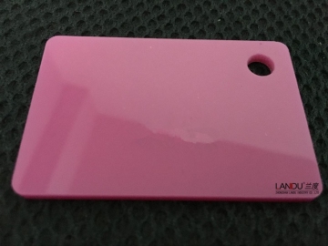 Acrylic sheet solid pink color landu color number 100