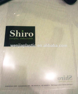 High quality L shape clear folders/plastic file folder