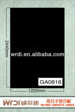 pure black plastic coated mdf door panel