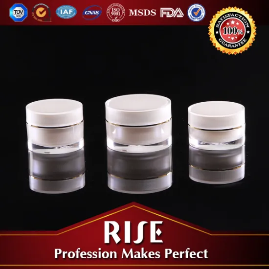 round acrylic cream jar cosmetic packaging