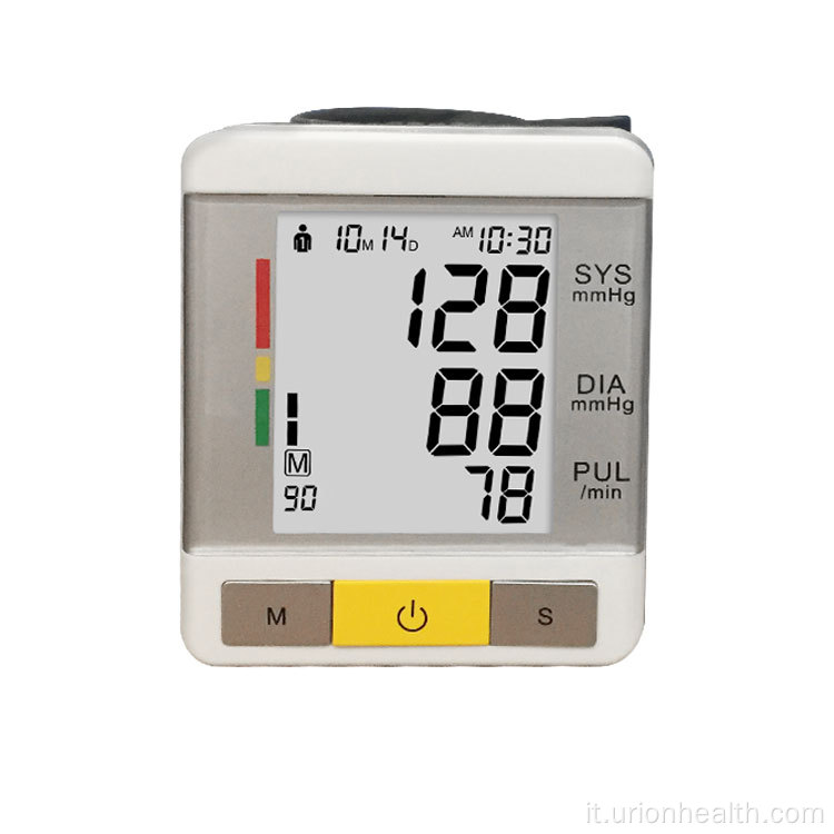 Monitor della pressione arteriosa del polso elettronico dell'ospedale BP