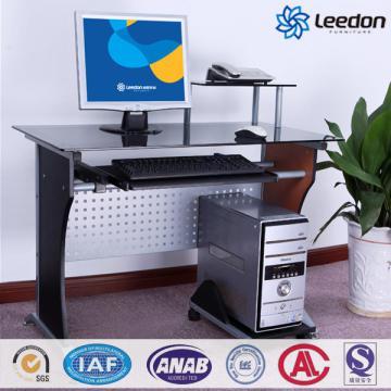 leedon C-63 glass desktop computer table