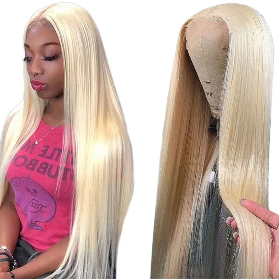 HF Brazilian 613 Lace Frontal Wigs Cheap Human Lace Wig 150% Density 13x4 Blonde Lace Frontal Wig Pre Plucked For Black Women