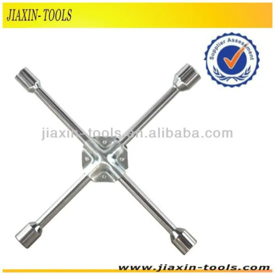 Quality Automobile Repair Hand Tools - Cross Rim Wrench with Iron Pad