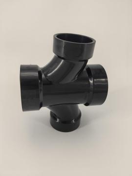 ABS fittings 2X2X1.5X1.5 inch DOUBLE SANITARY TEE REDUCING