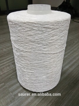 Acrylic Bright White Chenille Yarn