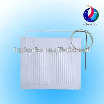 Roll bond evaporator for refrigerator and freezer