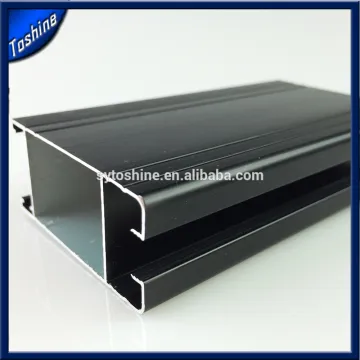 black anodized extruded aluminum profile 6063