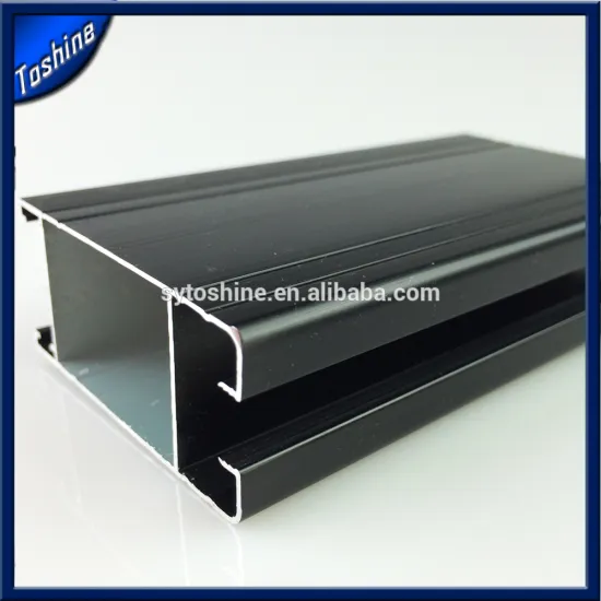 black anodized extruded aluminum profile 6063