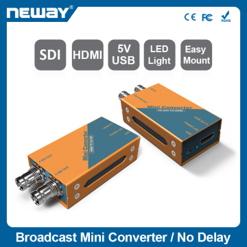 Easy-mount Pocket-Size Mini Broadcast 3G-SDI/HDMI Converter Support Powered Anyway