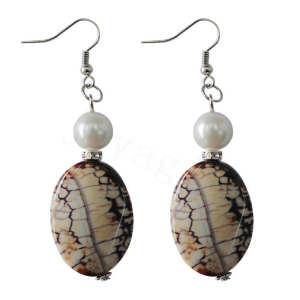 Natural Gemstone Agate Earring