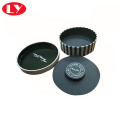 Round Jewelry Packaging Box with Leather Insert