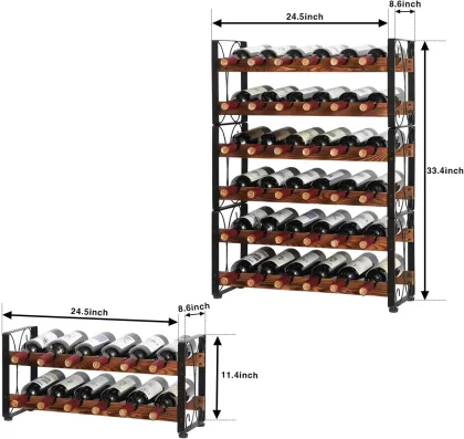 HaiYang Stackable 36 Bottle Wine Rack