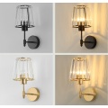 Moden crystal shde LED light bulb wall lamp