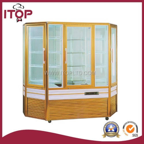 cooling speed Rotating Or Trapezia glass showcase