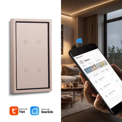 Alexa and Google Voice Controlled American Standard Smart Wall Light Switch