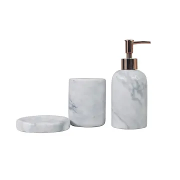 Designer Christmas Luxury Bathroom Accessories: Soap Trays, Cotton Swab Jars, and Lotion Bottles