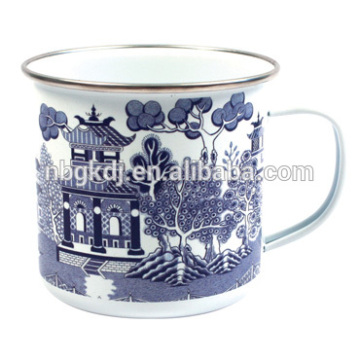 Blue Willow Enamel Mug