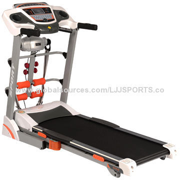2.0HP luxurious motorized treadmill, 46cm wide belt, multifunction