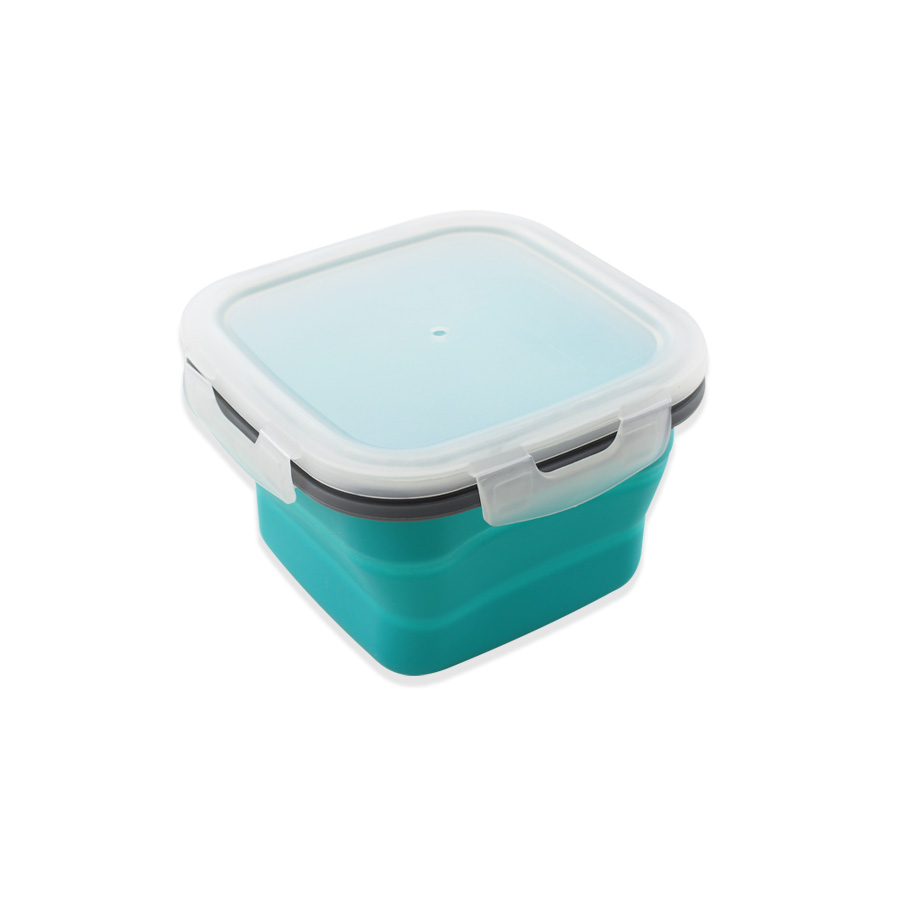 Collapsible Silicone Food Storage Container With Lids