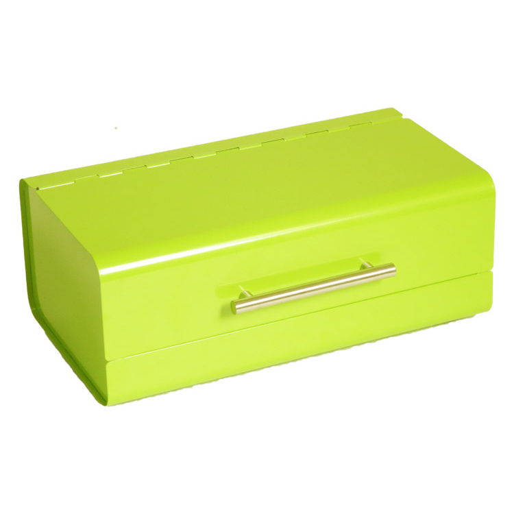 green coating bread box