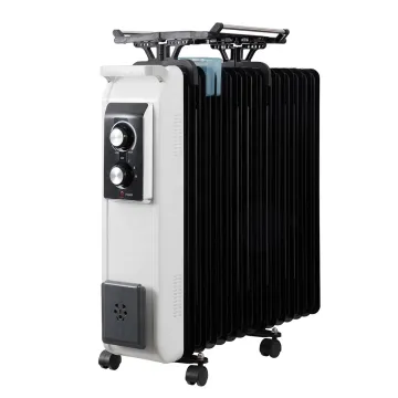 2500W Oil Filled Radiator Electric Room Heater with 11 Fins