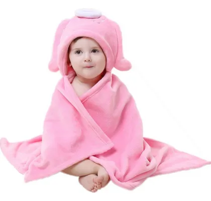 Best price kids cartoon character hooded bath towels for baby gift