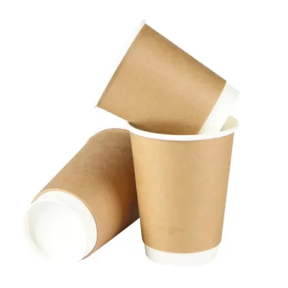 Disposable Custom 8oz Double Wall Coffee Paper Cup