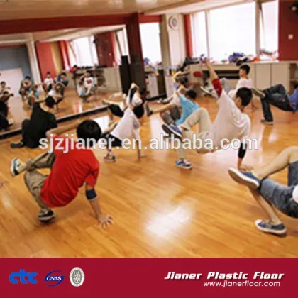 maple grained vinyl ballet floor