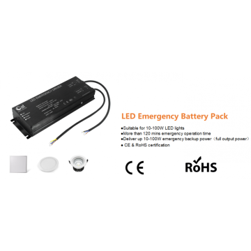 Paquete de respaldo de emergencia LED de 10-100 W