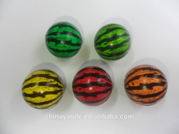 45MM Printed watermelon rubber bouncing balls toy