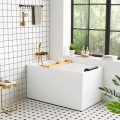 Mini bañera rectangular vertical móvil estilo japonés