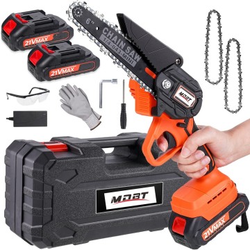 6-Inch Cordless MDBT Mini Chainsaw - 21V Electric Chainsaw with Security Lock