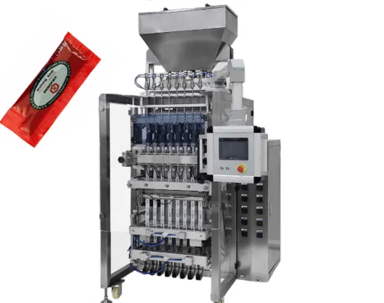 Multilane 3 sides Sealing Bag Liquid Packing Machine
