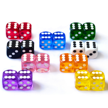 Bescon Professional Precision Backgammon Dice Round Corner 9/16" (14.3mm) with Beveled Corner, Without Serial Number