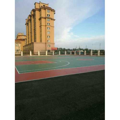 Keanjalan Tinggi Silikon PU Lapisan elastik QT Mahkamah Sukan Surface Flooring Athletic Running Track