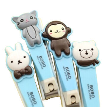 Promotional stainless steel cartoon cute nail clippers, low price 7cm wholesale