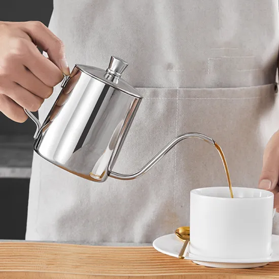 Large Capacity Stainless Steel Pour Over Kettle 600 ml - Easy to Clean Cerek